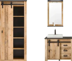 Home affaire Badmöbel-Set »SHERWOOD, Bad im modernen Design, 3-teiliges Badezimmer« 3 Stk. tlg.