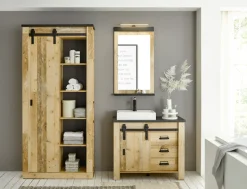 Home affaire Badmöbel-Set »SHERWOOD, Bad im modernen Design, 3-teiliges Badezimmer« 3 Stk. tlg.