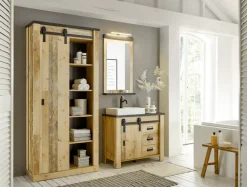 Home affaire Badmöbel-Set »SHERWOOD, Bad im modernen Design, 3-teiliges Badezimmer« 3 Stk. tlg.