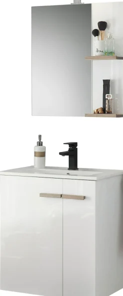 Home affaire Badmöbel-Set »SOLiD, Badmöbel-Set, Bad im modernen Design, 2-teiliges Badezimmer« 2 Stk. tlg.