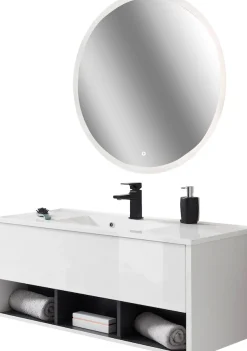 Home affaire Badmöbel-Set »Studio Line, Bad im modernen Design, 2-teiliges Badezimmer« 2 Stk. tlg.