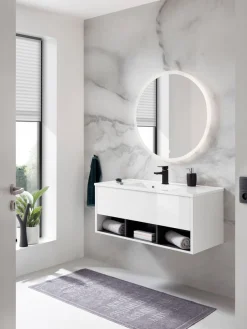 Home affaire Badmöbel-Set »Studio Line, Bad im modernen Design, 2-teiliges Badezimmer« 2 Stk. tlg.