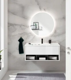 Home affaire Badmöbel-Set »Studio Line, Bad im modernen Design, 2-teiliges Badezimmer« 2 Stk. tlg.