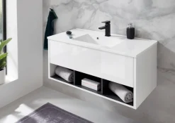 Home affaire Badmöbel-Set »Studio Line, Bad im modernen Design, 2-teiliges Badezimmer« 2 Stk. tlg.