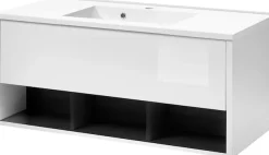 Home affaire Badmöbel-Set »Studio Line, Bad im modernen Design, 2-teiliges Badezimmer« 2 Stk. tlg.