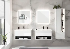Home affaire Badmöbel-Set »Studio Line, Bad im modernen Design, 5-teiliges Badezimmer« 5 Stk. tlg.