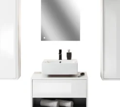 Home affaire Badmöbel-Set »Studio Line, Bad im modernen Design, 4-teiliges Badezimmer« 4 Stk. tlg.