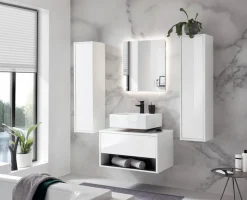 Home affaire Badmöbel-Set »Studio Line, Bad im modernen Design, 4-teiliges Badezimmer« 4 Stk. tlg.