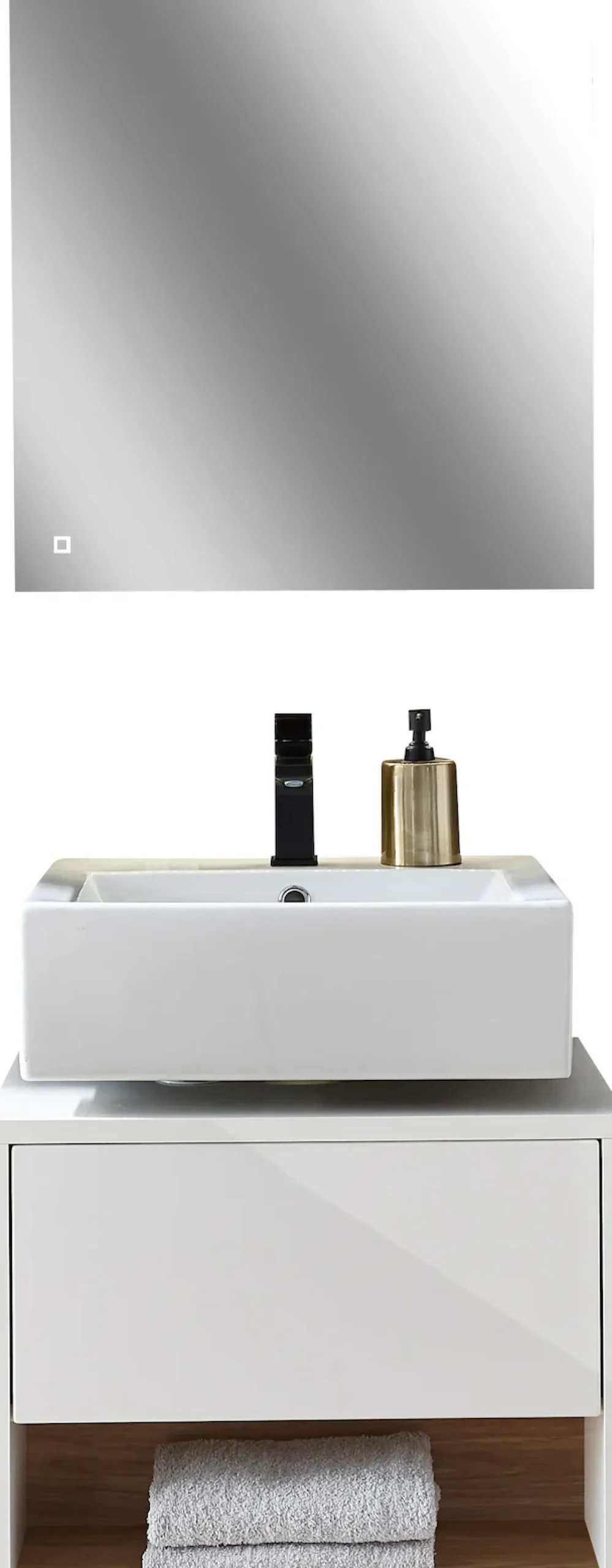 Home affaire Badmöbel-Set »Studio Line, Bad im modernen Design, 2-teiliges Badezimmer« 2 Stk. tlg.