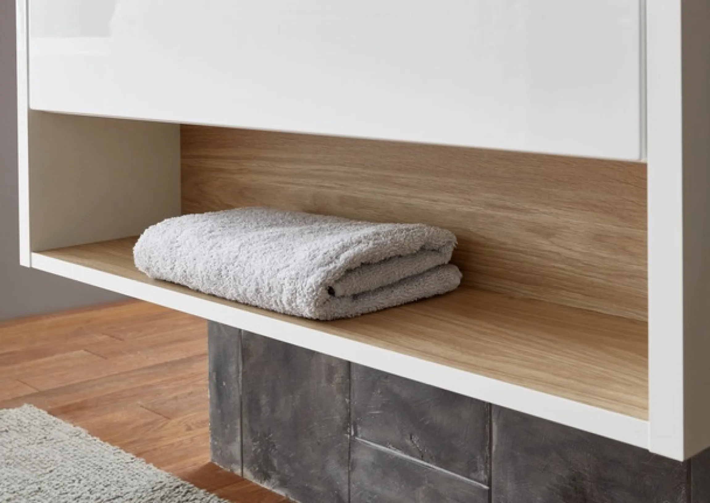 Home affaire Badmöbel-Set »Studio Line, Bad im modernen Design, 2-teiliges Badezimmer« 2 Stk. tlg.