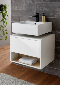 Home affaire Badmöbel-Set »Studio Line, Bad im modernen Design, 2-teiliges Badezimmer« 2 Stk. tlg.