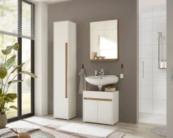 Home affaire Badspiegel »CITY/GIRON, Spiegel in Wotan Eiche, Wandspiegel im zeitlosen Design« mit Ablagefläche, 60 cm breit