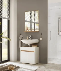 Home affaire Badspiegel »CITY/GIRON, Spiegel in Wotan Eiche, Wandspiegel im zeitlosen Design« mit Ablagefläche, 60 cm breit