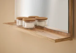 Home affaire Badspiegel »CITY/GIRON, Spiegel in Wotan Eiche, Wandspiegel im zeitlosen Design« mit Ablagefläche, 60 cm breit