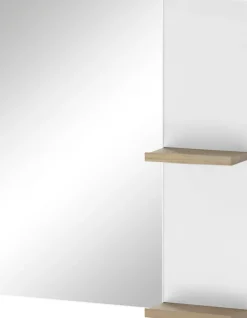 Home affaire Badspiegel »SOLiD, Spiegel im modernen Design, Wandspiegel« in zwei Farben verfügbar, zwei Ablageböden