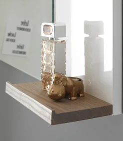 Home affaire Badspiegel »SOLiD, Spiegel im modernen Design, Wandspiegel« in zwei Farben verfügbar, zwei Ablageböden