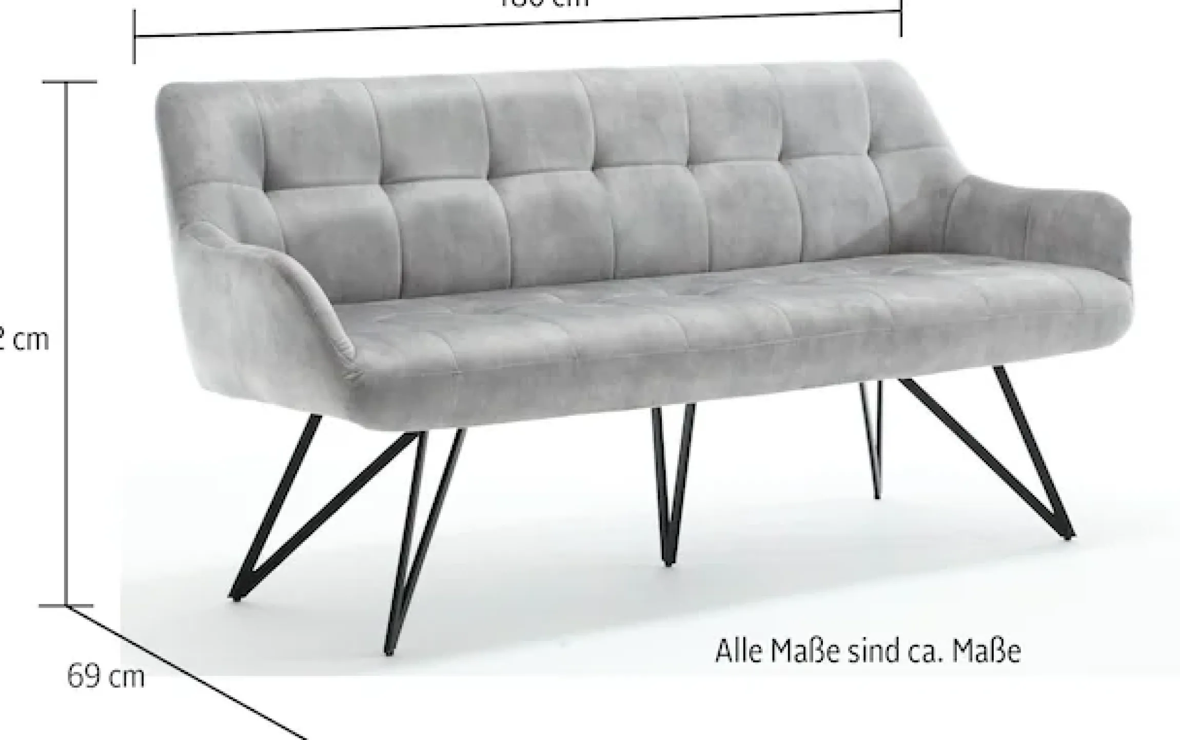 Home affaire Bank »Soller« Bank mit Steppung, OTTOs Choice,Kufengestell, gepolstert, mit Steppung