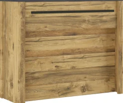 Home affaire Barschrank »York, moderne Küchentheke im Industrialdesign« mit Handtuchstange aus Metall, ausreichend Stauraum, 130 cm breit