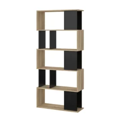 Home affaire Bücherregal »Maze, Regal, Standregal, Stauraumregal, Multifunktional,« Breite/Tiefe/Höhe: 80/29,5/175 cm, zweifarbig, mit vielen Fächern