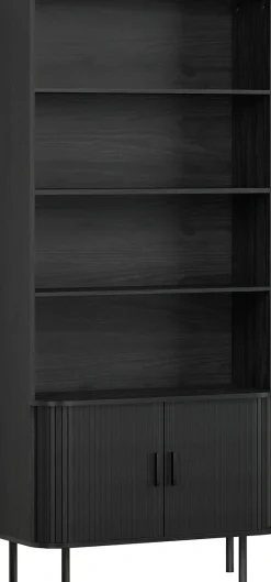 Home affaire Bücherregal »Ronda« 1 Stk. tlg. Standregal mit Schiebetüren - Maße (B/T/H) 80/40/172 cm