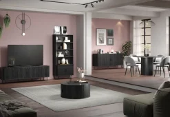 Home affaire Bücherregal »Ronda« 1 Stk. tlg. Standregal mit Schiebetüren - Maße (B/T/H) 80/40/172 cm