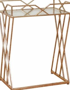 Home affaire Beistelltisch mit hochwertiger Spiegelglasplatte