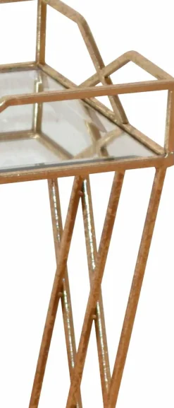 Home affaire Beistelltisch mit hochwertiger Spiegelglasplatte