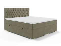 Home affaire Bett »ALIY mit Matratze und Topper, in 3 Breiten (140, 160 und 180 cm)« Boxspringbett mit Kopfteil, Bettkasten, Matratze (BFK/TFK) und Topper