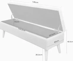 Home affaire Bettbank »Armandine mit Stauraum« wahlweise in den Breiten 120cm, 140cm oder 180cm erhältlich