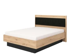 Home affaire Bettgestell »Ascalon, gepolstertes Kopfteil, bezogen mit weichem Cordstoff« Liegeflächen 160 oder 180x200 cm, FSC® -zertifizierter Holzwerkstoff