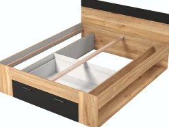 Home affaire Bettgestell »Faweza, Breite 160 bzw. 180 cm, Stauraumbett« Funktionsbett Schublade mit extra viel Stauraum