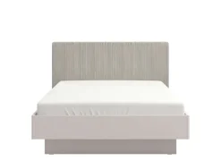 Home affaire Bettgestell »Lucca Bett, mit gepolstertem Kopfteil, bezogen mit weichem Cordstoff« in eleganten und modernen Cashmere Farbe