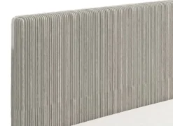 Home affaire Bettgestell »Lucca Bett, mit gepolstertem Kopfteil, bezogen mit weichem Cordstoff« in eleganten und modernen Cashmere Farbe