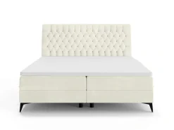 Home affaire Bett »SYDNEE mit Matratze und Topper, in 2 Breiten (160 und 180 cm)« Boxspringbett mit Kopfteil, Bettkasten, Matratze (BFK/TFK) und Topper