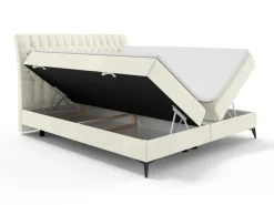Home affaire Bett »SYDNEE mit Matratze und Topper, in 2 Breiten (160 und 180 cm)« Boxspringbett mit Kopfteil, Bettkasten, Matratze (BFK/TFK) und Topper