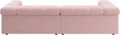 Home affaire Big-Sofa »Ancona modern, elegant, bequem, viel Platz, B/T/H: 290/110/70 cm« auffällige Steppung, inkl. 2 Zierkissen und verstellbaren Kopfstützen
