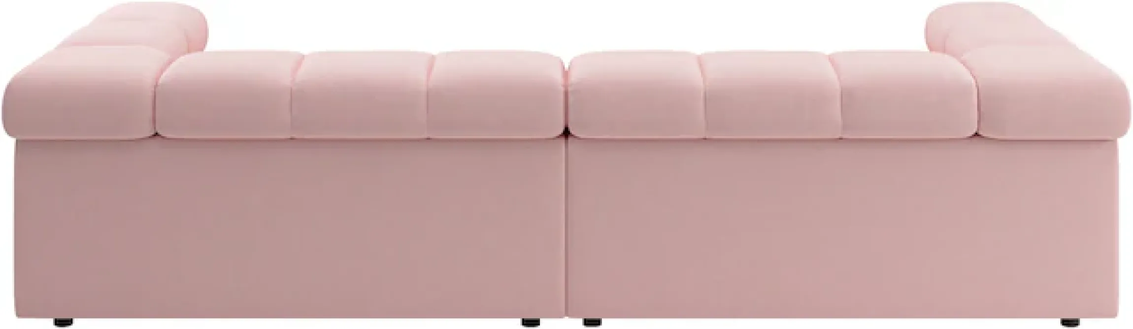 Home affaire Big-Sofa »Ancona modern, elegant, bequem, viel Platz, B/T/H: 290/110/70 cm« auffällige Steppung, inkl. 2 Zierkissen und verstellbaren Kopfstützen