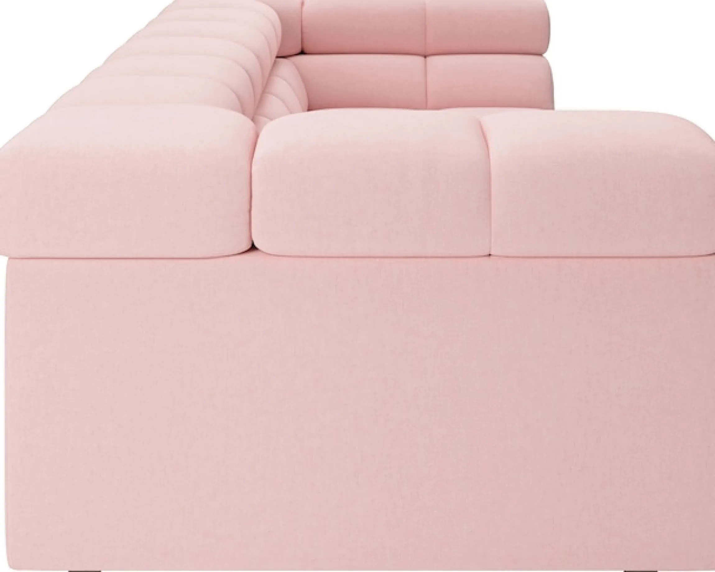 Home affaire Big-Sofa »Ancona modern, elegant, bequem, viel Platz, B/T/H: 290/110/70 cm« auffällige Steppung, inkl. 2 Zierkissen und verstellbaren Kopfstützen