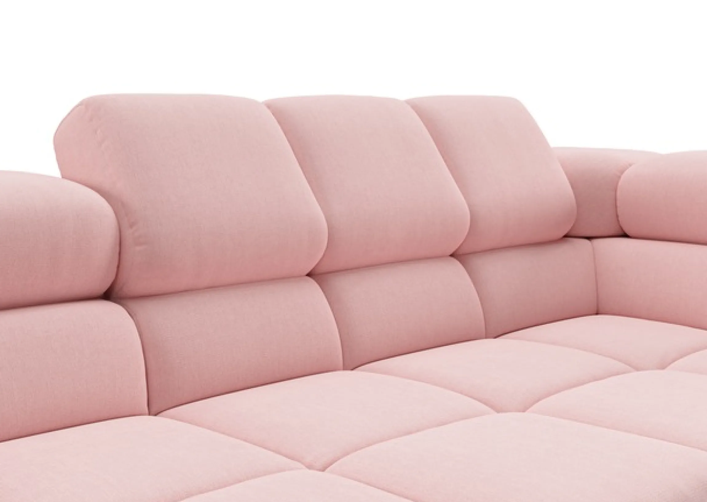 Home affaire Big-Sofa »Ancona modern, elegant, bequem, viel Platz, B/T/H: 290/110/70 cm« auffällige Steppung, inkl. 2 Zierkissen und verstellbaren Kopfstützen