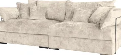 Home affaire Big-Sofa »Casa XL, B: 190 cm« 4 Zierkissen, Mega-Sofa, in Cord oder Chenille-Struktur, Federkern