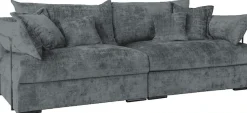 Home affaire Big-Sofa »Casa XXL, B: 247 cm« 4 Zierkissen, Mega-Sofa, in Cord oder Chenille-Struktur, Federkern