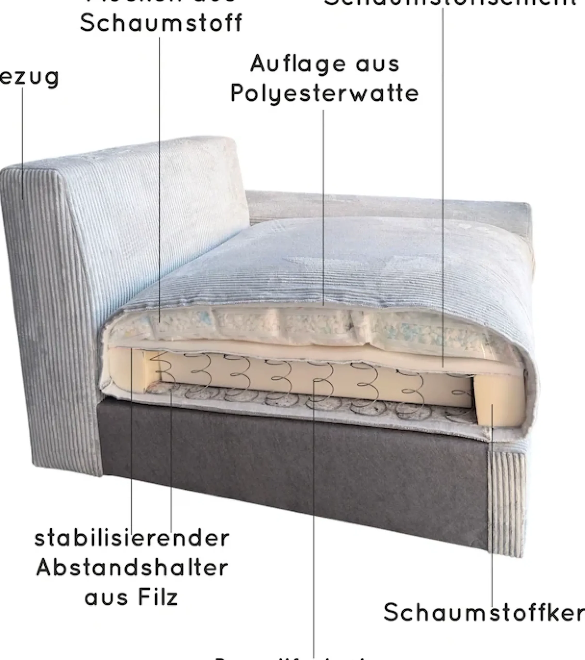 Home affaire Big-Sofa »Casa XXL, B: 247 cm« 4 Zierkissen, Mega-Sofa, in Cord oder Chenille-Struktur, Federkern