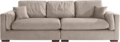 Home affaire Big-Sofa »Fresh Pond« in vielen Bezugsqualitäten und Farben, B/T/H: 290/96/95 cm