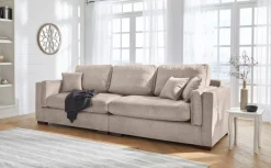 Home affaire Big-Sofa »Fresh Pond« in vielen Bezugsqualitäten und Farben, B/T/H: 290/96/95 cm