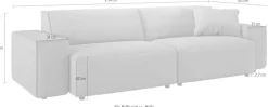 Home affaire Big-Sofa »Glimminge auch in Breitcord, Feincord + Easy care-Bezug,« besondere Kedernähte Zierkissen