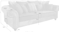 Home affaire Big-Sofa »King George Mega Sofa, viel Platz, Federkern«