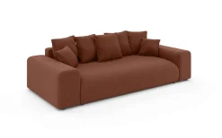 Home affaire Big-Sofa »LAKESIDE 3-Sitzer Schlafsofa mit Bettkasten, Breite 256,5 cm« Liegefläche 168,5x195 cm, hoher Sitzkomfort, Maße B/T/H: 256/122/82cm