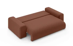 Home affaire Big-Sofa »LAKESIDE 3-Sitzer Schlafsofa mit Bettkasten, Breite 256,5 cm« Liegefläche 168,5x195 cm, hoher Sitzkomfort, Maße B/T/H: 256/122/82cm
