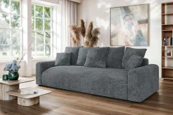 Home affaire Big-Sofa »LAKESIDE klein 3-Sitzer Schlafsofa mit Bettkasten, Breite 238 cm« Liegefläche 149x195 cm, hoher Sitzkomfort, Maße B/T/H: 238/98/85cm