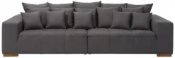Home affaire Big-Sofa »Neapel« mit vielen losen Kissen, in 2 Bezugsqualitäten